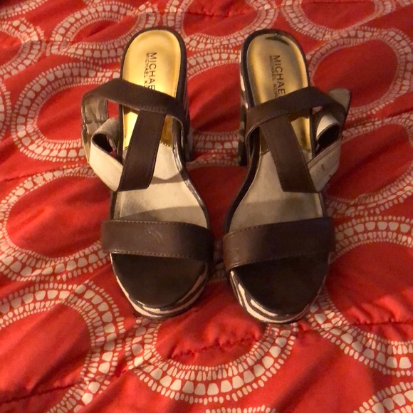 Micheal Kors Animal Print Heels - Picture 1 of 2